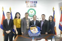 Mr. Lao Chio Seng, Chairman of GC Life paid a courtesy office visit to H.E. Bou Chanpirou​Director General of the IRC 